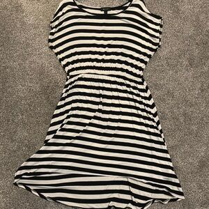 AB Studio Black and White Scoop Neck Sundress